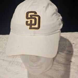 New Era San Diego Padres Adjustable Hat White Brown Gold MLB Baseball Cap